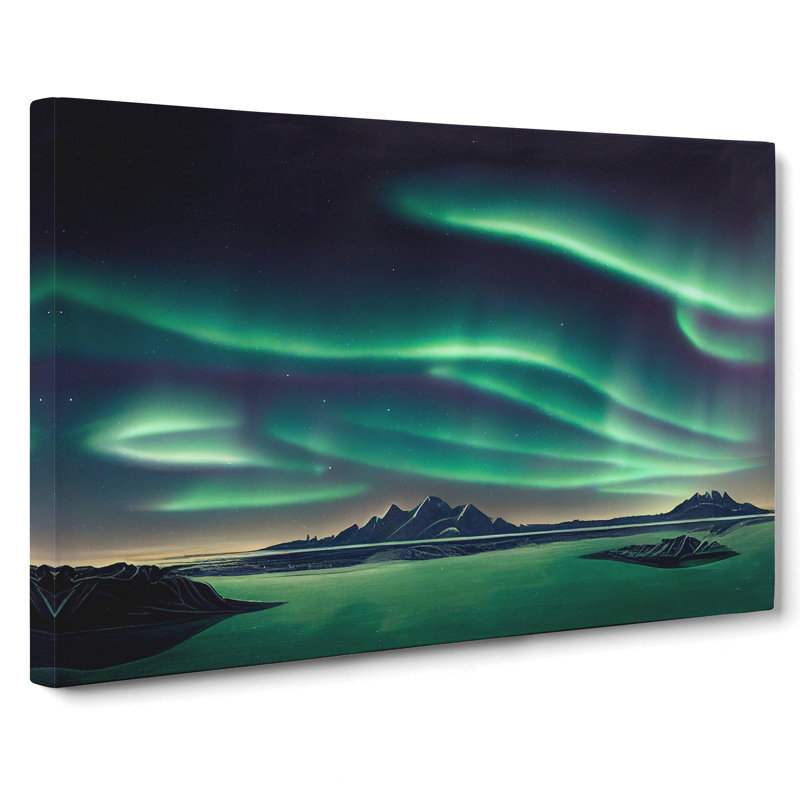 Traditional Northern Lights - Wrapped Canvas, 50cm H x 76cm W x 3cm D