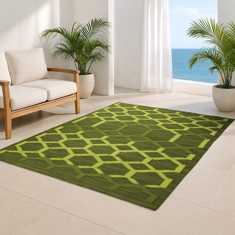 Tapis vert intérieur et extérieur Trellis, Rectangulaire 8 pi x 10 pi