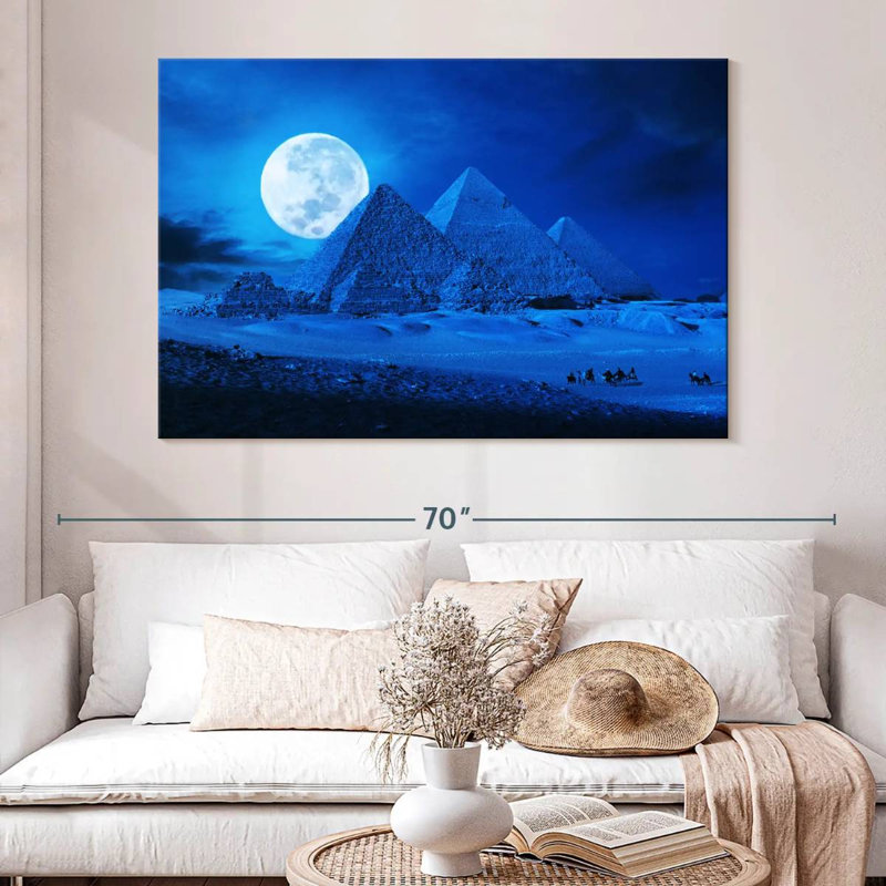 Adella Full Moon Over The Pyramids, 34" H x 51" W