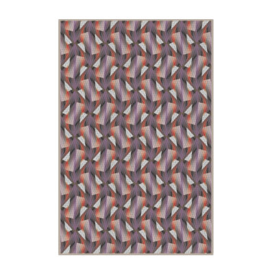 Tapis brun / orange Power Loom