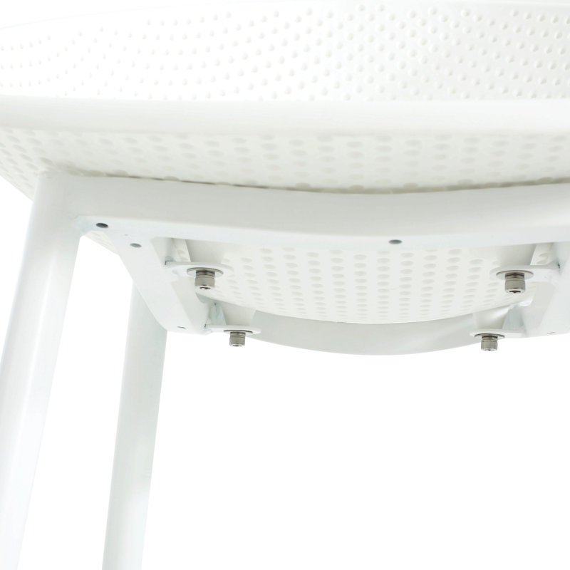 Tabouret de bar blanc d'extérieur (ensemble de 2)