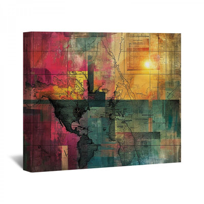 "Carte" sur toile