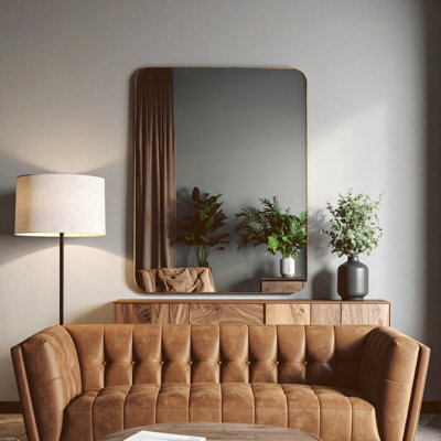 Irmelinde Metal Flat Wall Mirror