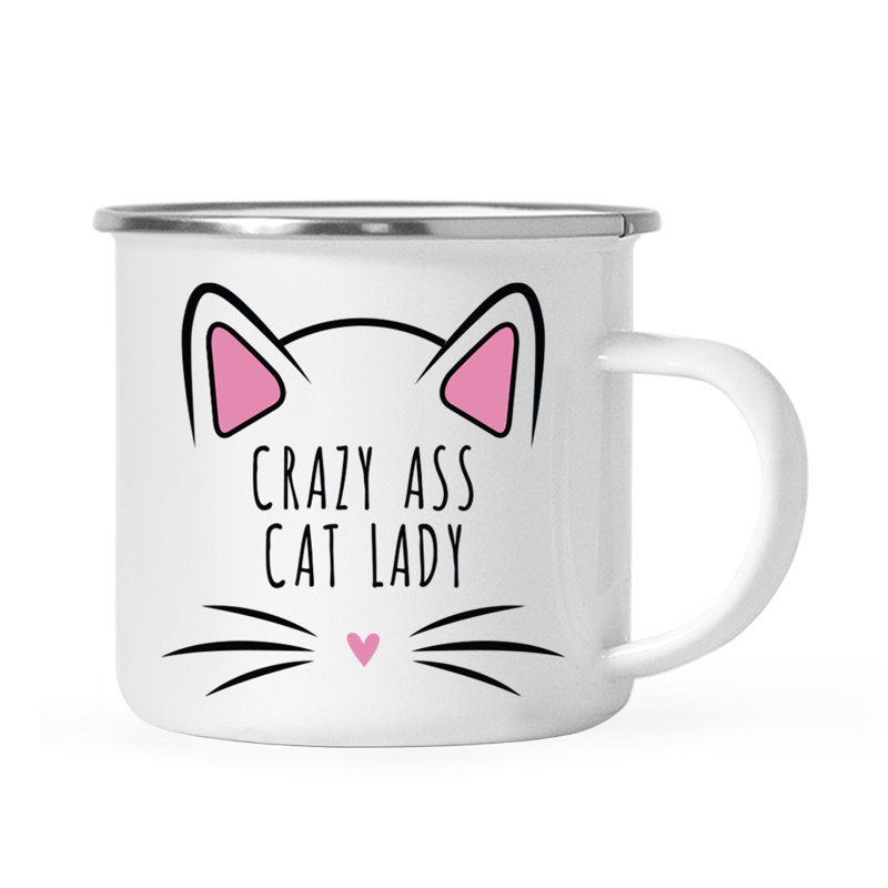 Tasse à café «Funny Cat Lover Campfire», Crazy Cat Lady