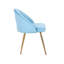 Chaise d'appoint rembourrée en velours Cohen-1312162168