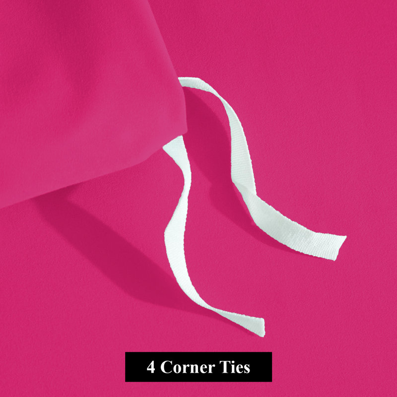3-Piece Plain Duvet Cover Set – Silky Soft 100% Microfiber Bedding With Pillowcases, Machine-Washable, Pink
