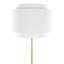 Lampe sur pied contemporaine 64 "en métal avec abat-jour en lin Tier-52743480