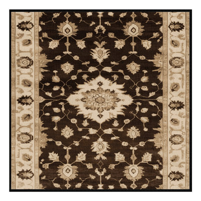 Tapis noir surteint lavable à la machine