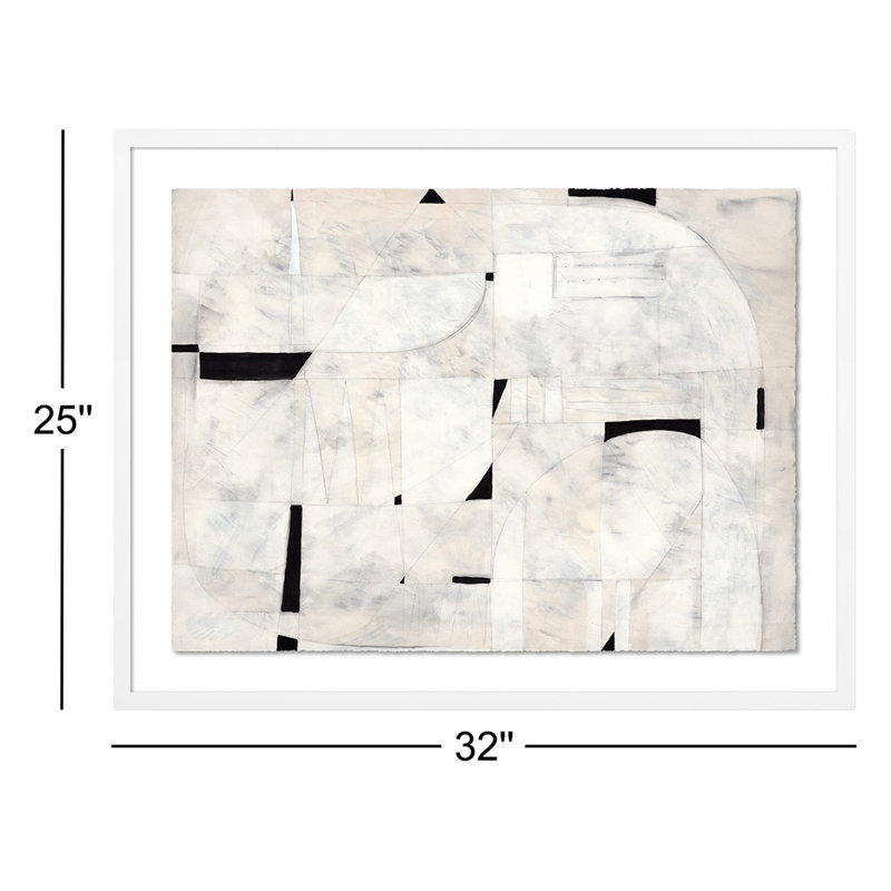 Another Dream Painting by Jess Engle, White Maple Framed, 25" H x 32" W