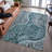 Premium Machine Washable Jamestown AMF1078 Swirl Rug-1631033502