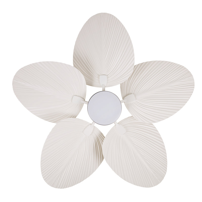 Bali 52in 5-Blades Indoor/Outdoor Ceiling Fan with Remote Control and Light, White