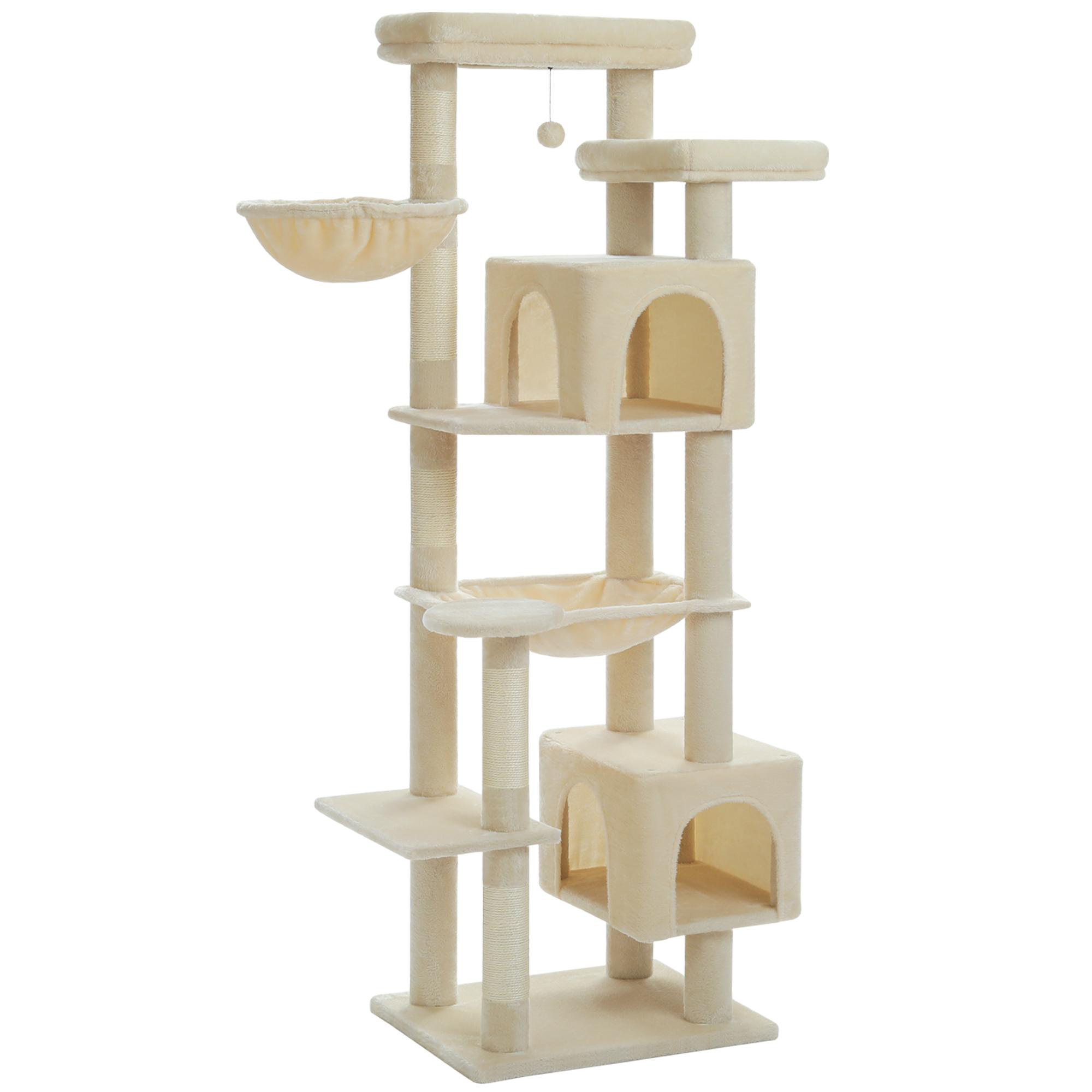 George Oliver 69-inch tall cat tree, cat climbing tree tower with extra ...