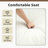 Plush Beige Upholstered Chenille Accent Chair with Oversized Cloud Cushions-1521987945