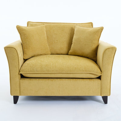 Chenille Armchair with 2 Pillows