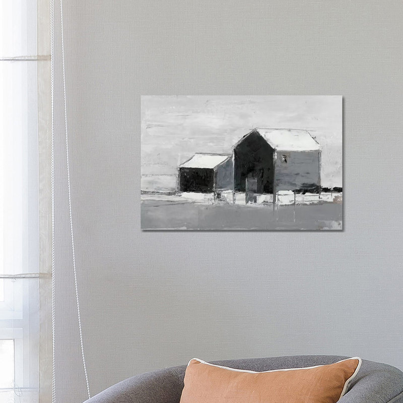 «Dynamic Barn II» par Ethan Harper - reproduction d'art, Toile tendue, H 18 po x l 26 po x P 1,5 po, Pas de tapis