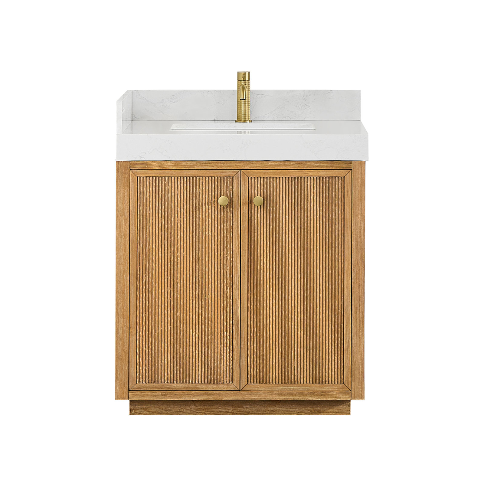 Thea 30" Single Bathroom Vanity, Fir Wood Brown