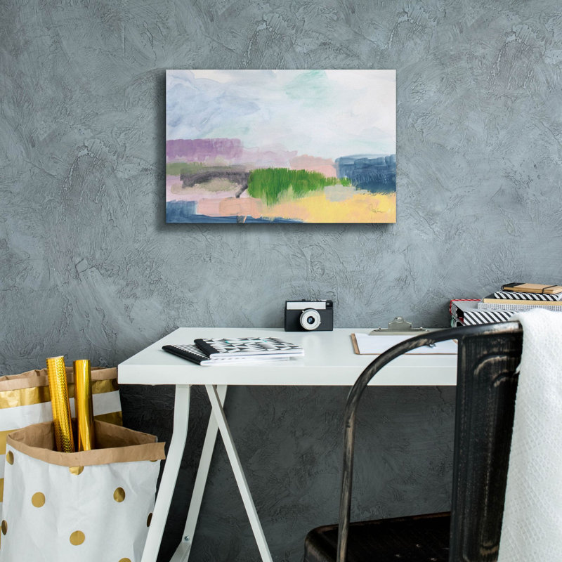 «In The Desert Quiet 1» par Jan Weiss, art mural sur toile, H 12 po x l 18 po x P 0,75 po