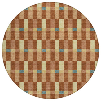Machine Washable Indoor/Outdoor Chantille ACN2548 Geometric Rug