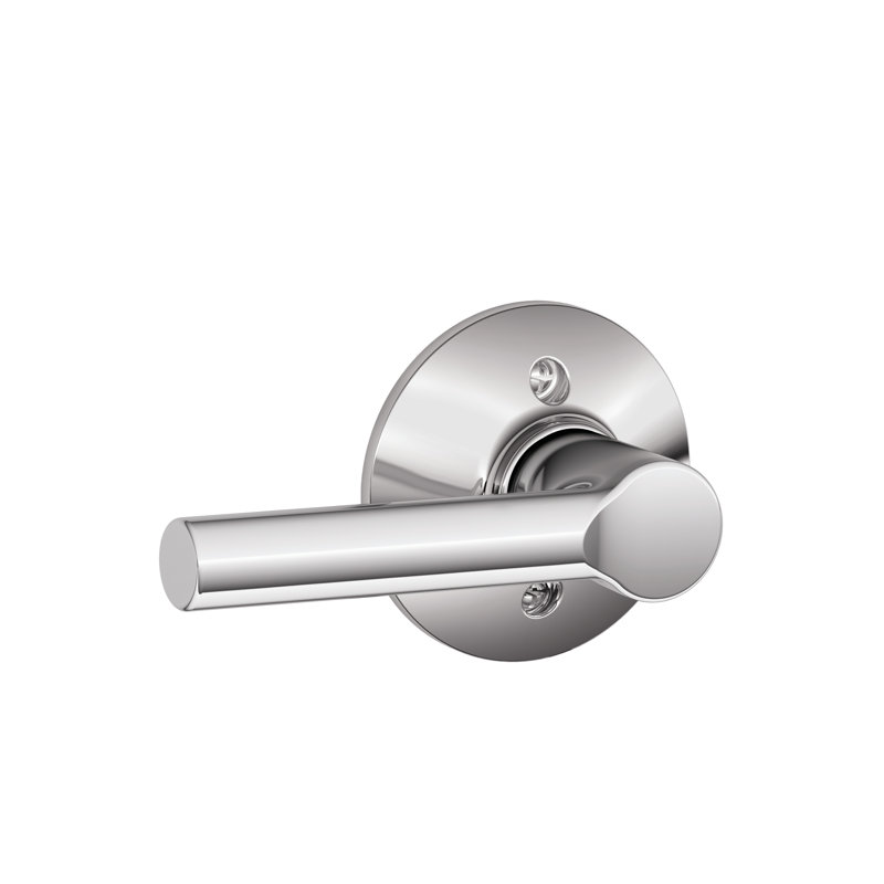 Broadway Lever Non-Turning Lock, Bright Chrome