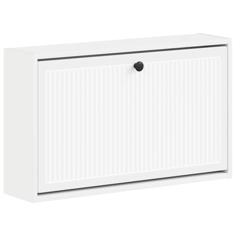 Flip Down Shoe Storage, 43 cm H x 71 cm W x 17 cm D, White