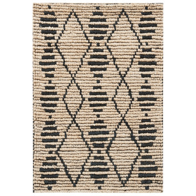 Trotter Hand Woven Jute Pile Geometric Rug