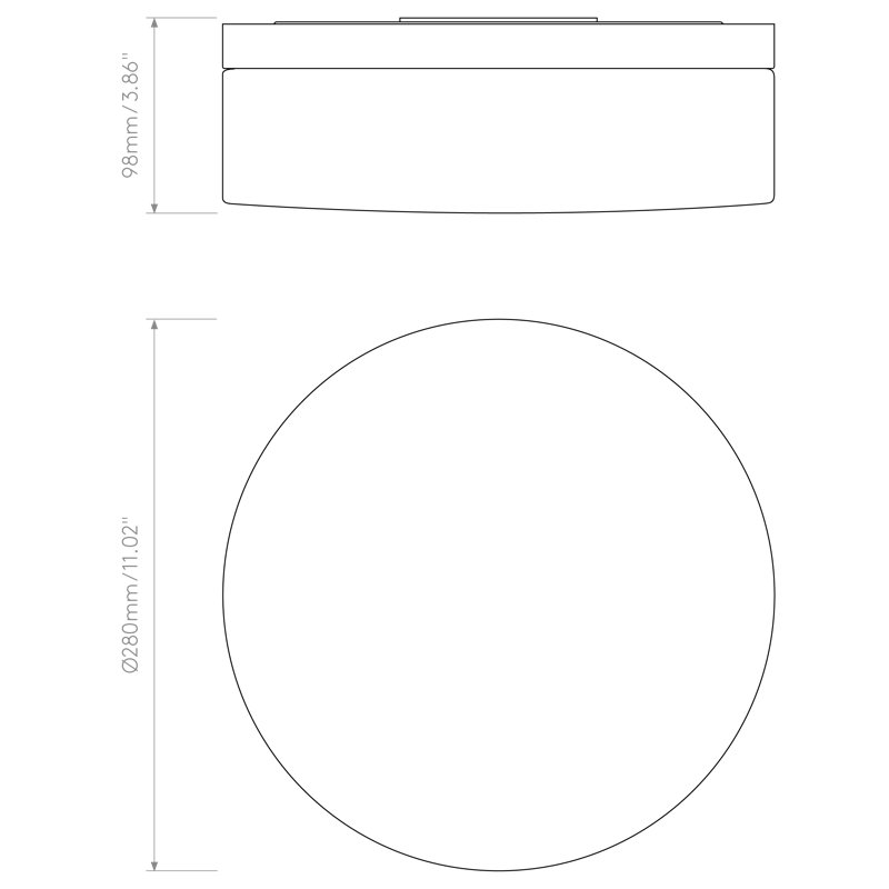 Sabina 1 - Light Flush Mount, Clear