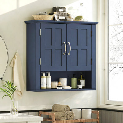 Modern Farmhouse Wall-Mounted Bathroom Storage Cabinet