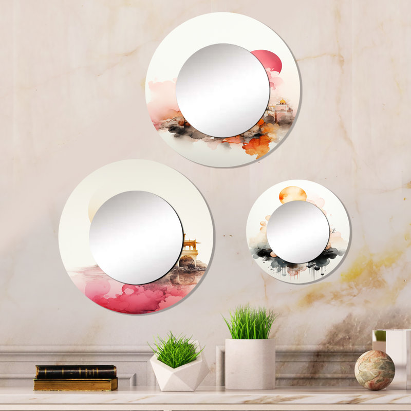 Ellioth Metal Round Mirror