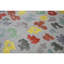 Tapis argenté et multicolore noué à la main de haute qualité