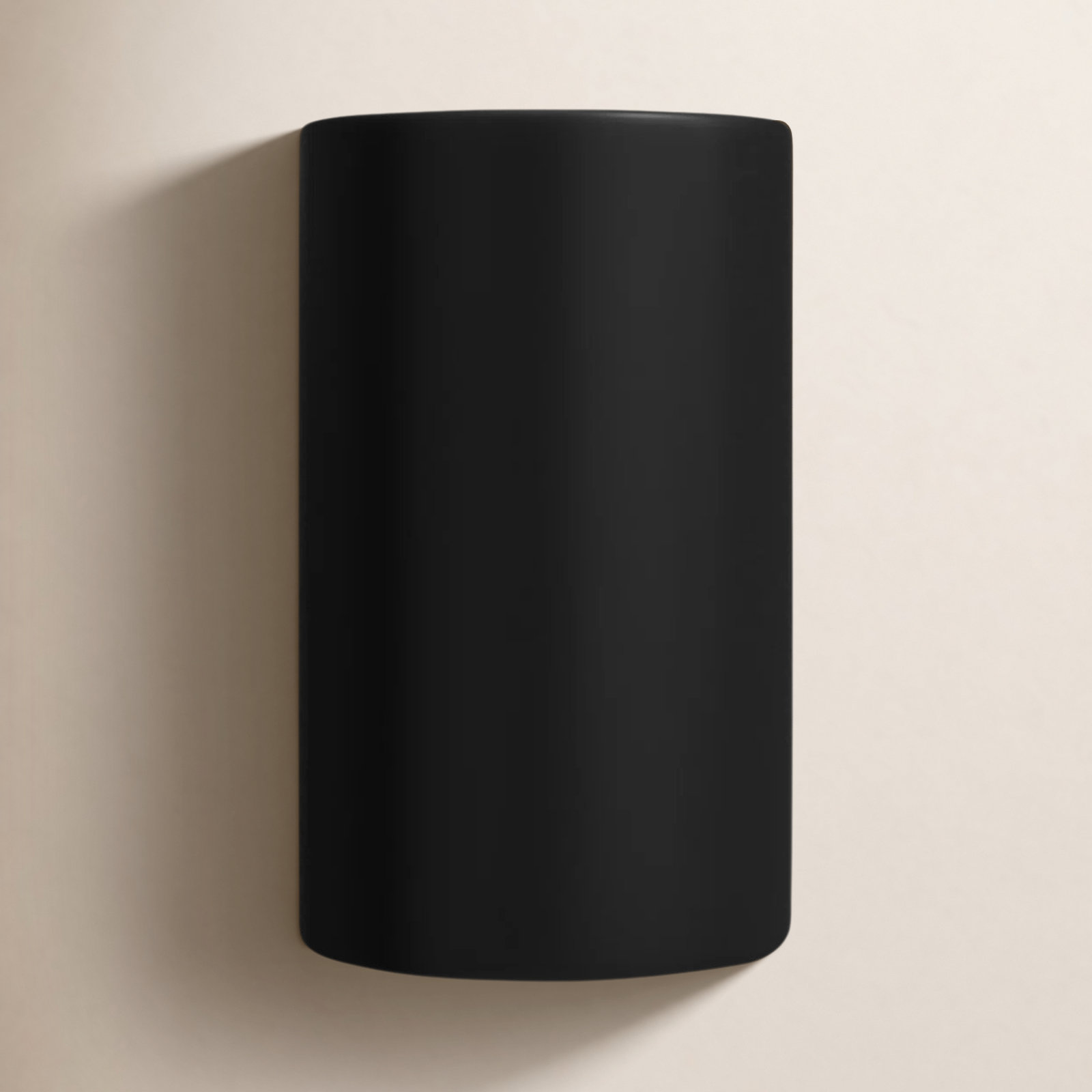 Nomad Ceramic Outdoor Sconce, Carbon Matte Black