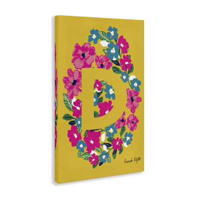 Art floral sur toile "Floral D" par Hannah Louise Byatt
