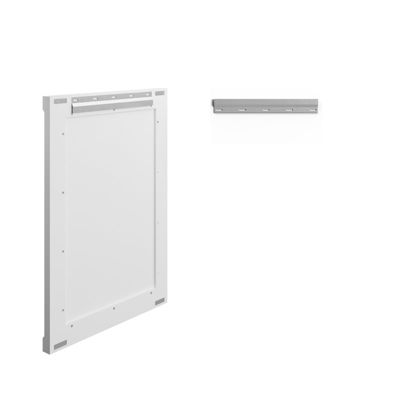 Bellshire Mirror, 38" x 26", Bright White