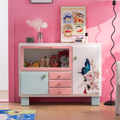 Armoire d'appoint colorée et minimaliste