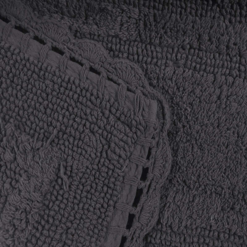 Soft Bath Rug, 21" W x 34" L, Gray