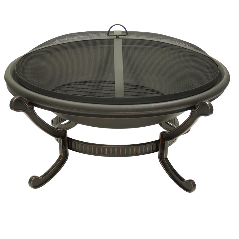 Zekie Round Wood Burning Smokeless Fire Pit