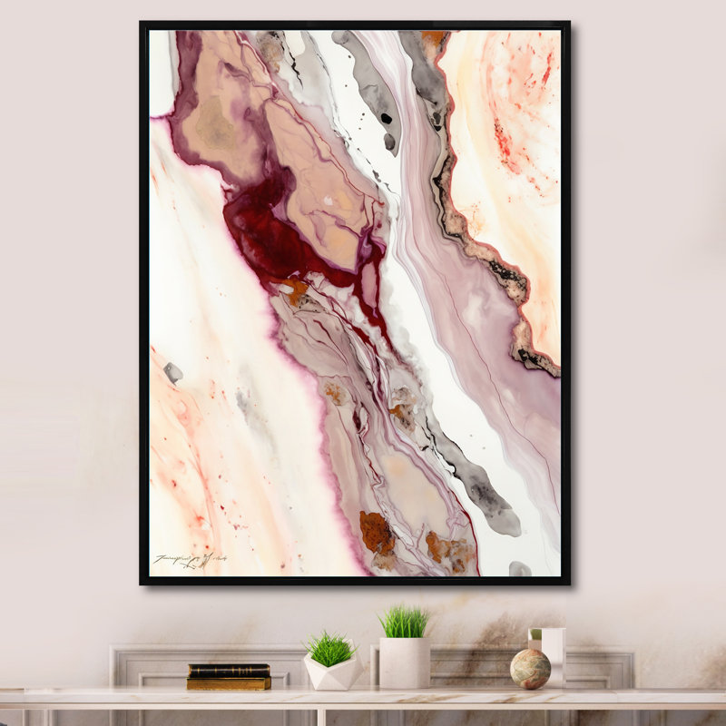 «Encounters At Redend Point III», reproduction sur toile, L 34 po x H 44 po, Toile avec cadre flottant or