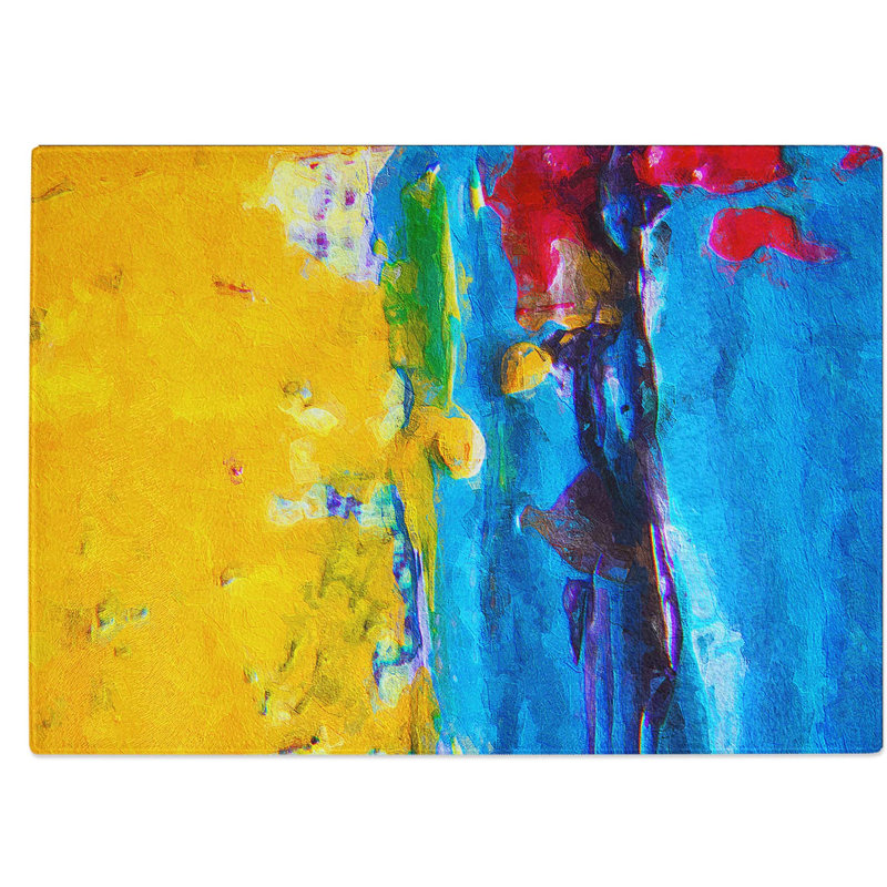 Tempered Glass Art Painting Vol.438 Chopping Board, 39 cm W x 28.5 cm L