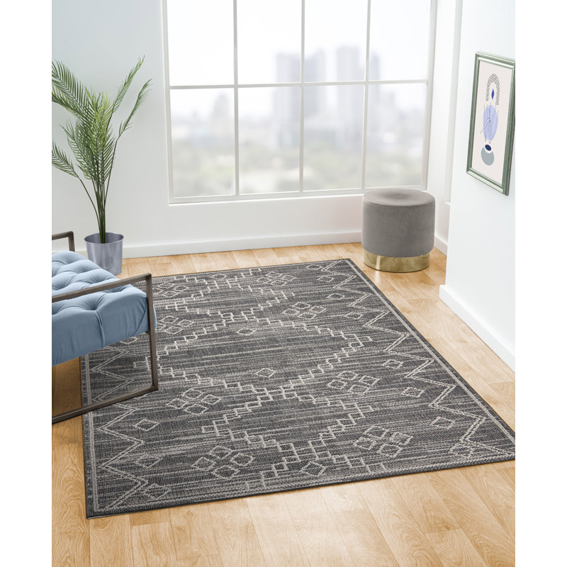 Tapis intérieur / extérieur Denelle, Rectangle 2 pi x 3 pi