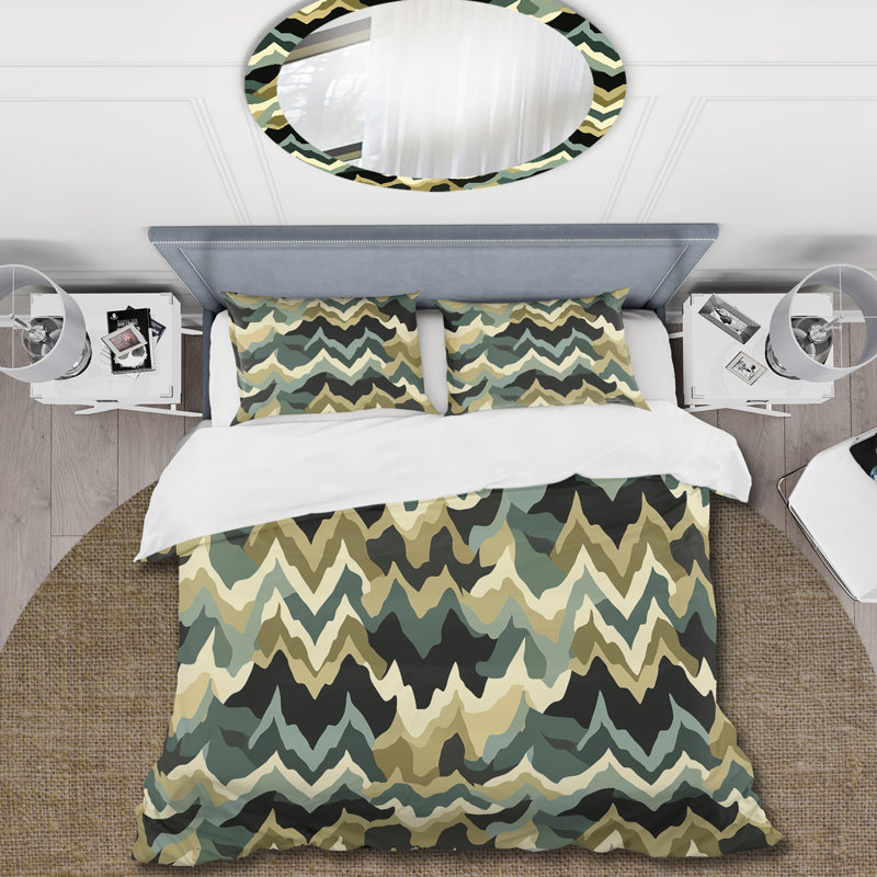 Ensemble de housse de couette Audine Rakeeba, Housse de couette simple + 1 taie décorative stan