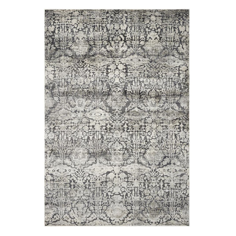 3' X 5' Grey Medallion Rug