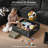 Olar 8-seater Oversized Modular Sofa Comfy Cloud Couch With Storage, Chenille Deep Convertible Sectional Sleeper Sofa Bed, Pet Friendly Covers Washable With 2 Ottomans-1987365149