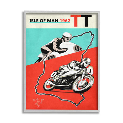 " European Grand Prix Vintage Advertisement Motorcycle Race " by Mark Rogan