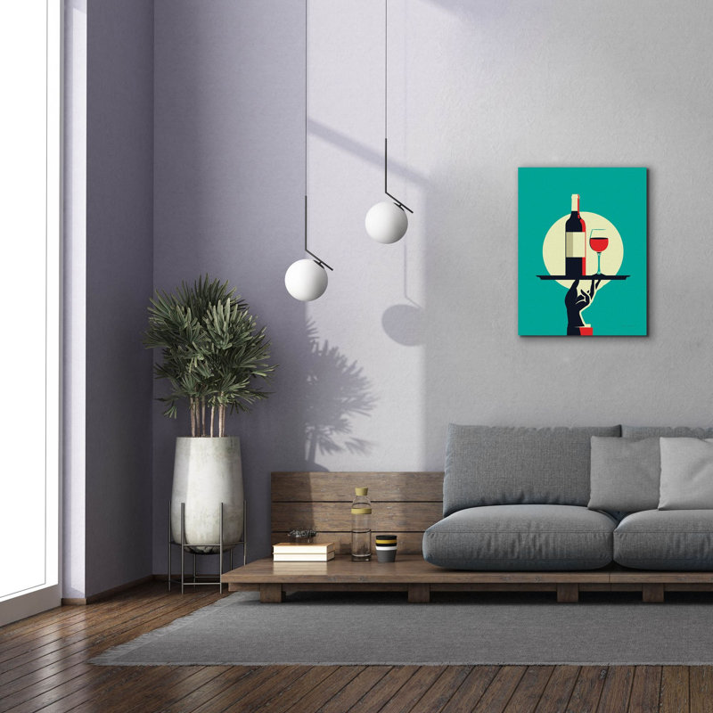 Toile épique «Red Wine» par Omar Escalante, 26 po x 34 po