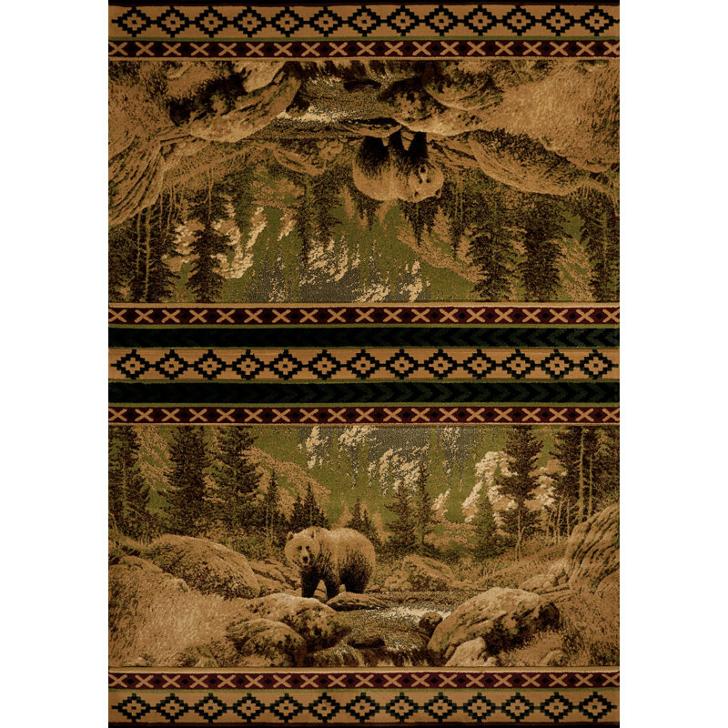 Tapis brun Zanowitz, Rectangle 5 pi 3 po x 7 pi 6 po