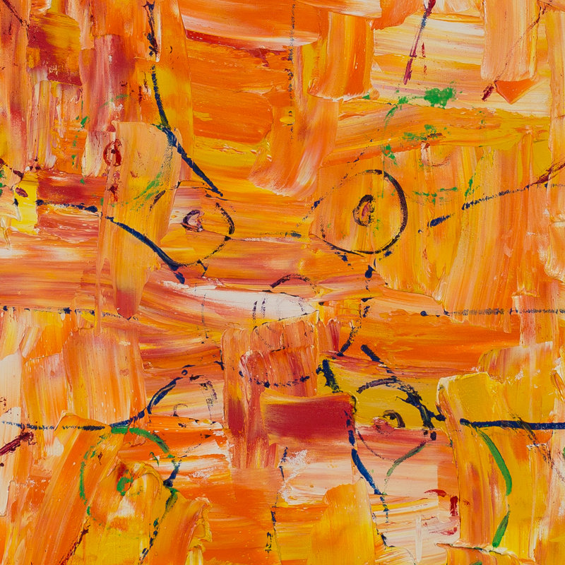 Orange Dragonfly Painting
