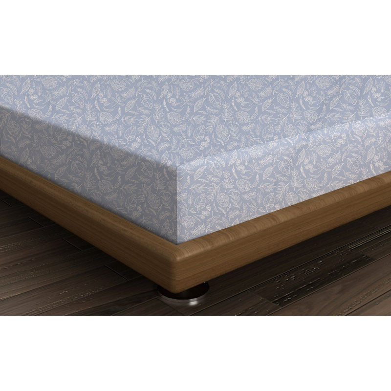 100% Cotton Floral Fitted Sheet