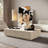 Totka Faux Travertine Rectangular Coffee Table