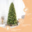 Arbre de Noël 9 pi avec 2435 pointes, 700 branches blanc chaud, charnières, support en métal pour arbre des Fêtes, lumières DEL, branche réaliste et froid sans effort - configuration saison
