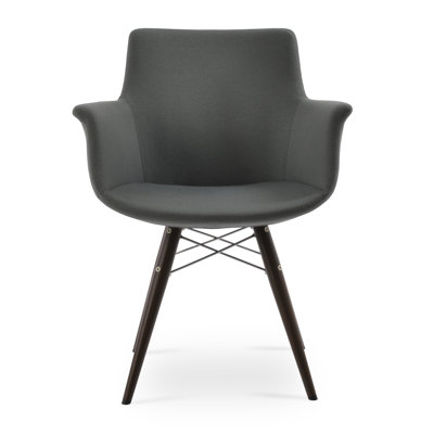 Bottega Metal Solid Back Arm Chair by sohoConcept