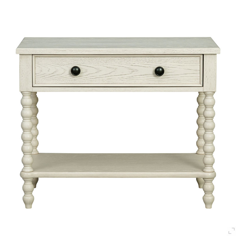 Large Traditional Single-Drawer Nightstand